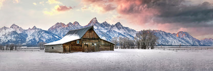 Title:    T. A. Moulton Barn at Sunset